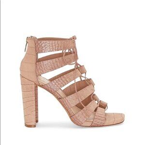 Vince Camuto Toasty Croc Lace Up Sandal; TOASTY CROCO SAMIRA; size 10